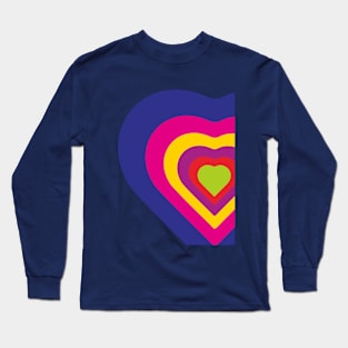 Colorful Love Illustration Forms An Archery Board. Long Sleeve T-Shirt